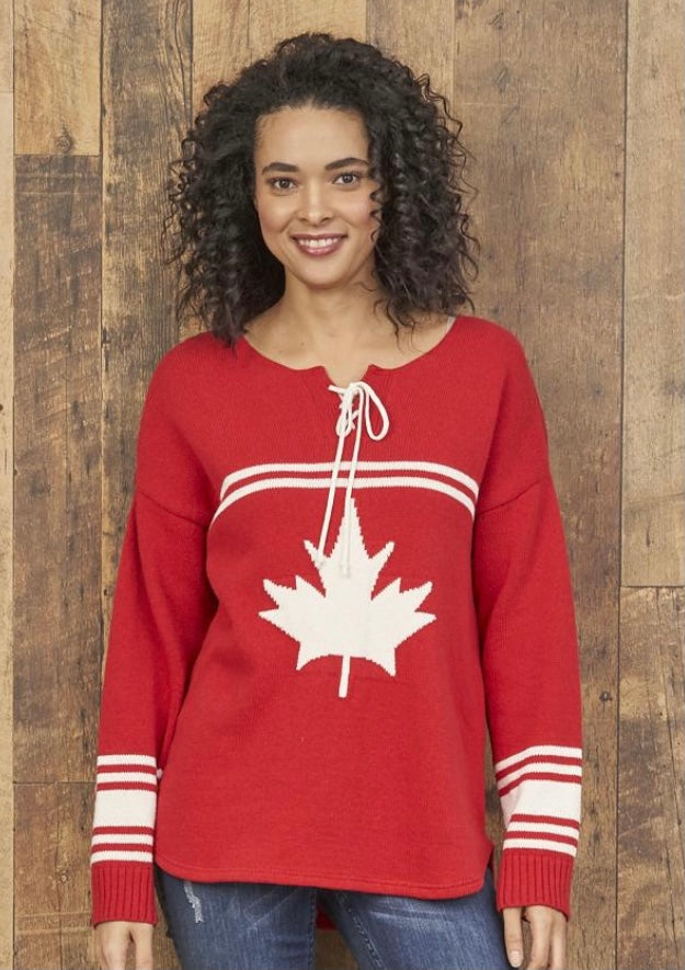 Parkhurst- Red Canada Sweater