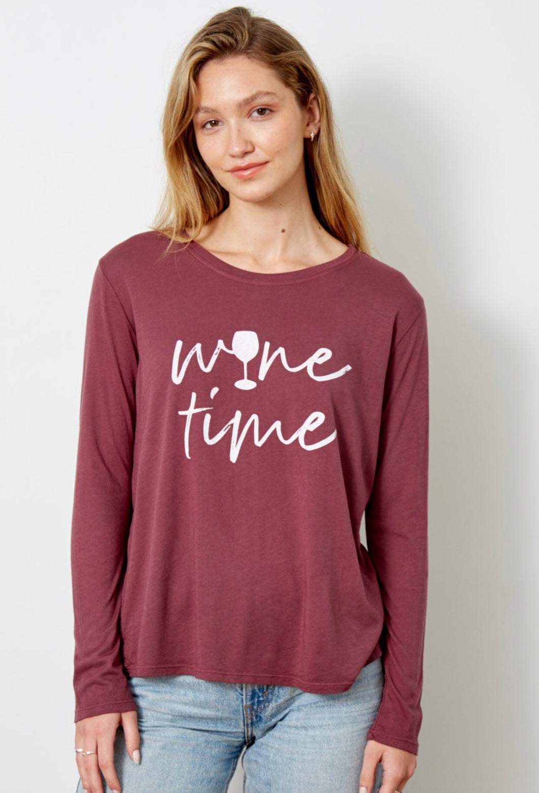 good hYOUman- Wine Time - Long sleeve T shirt