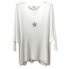 Load image into Gallery viewer, Mesh Rhinestone Star Top
